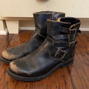 Dark brown Frye boots